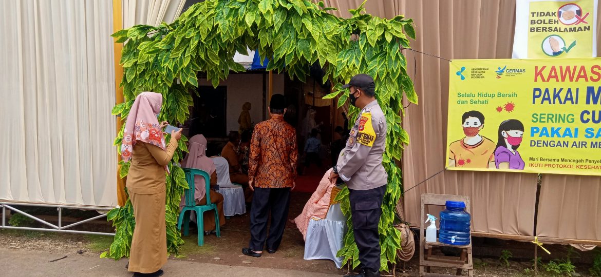 JUSINEWSLAMPUNG-Tejo Agung. Tim covid 19 Tejo Agung melaksanakan tugas pemeriksaan tempat pesta
