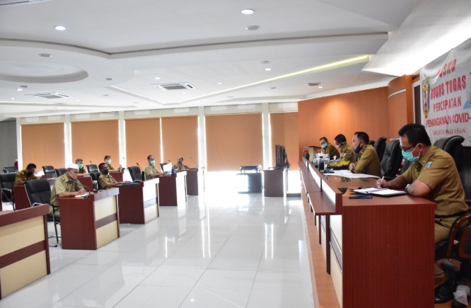 Adipati adakan rapat dan sekaligus pamit kepada pejabat Pemkab Way Kanan, jabatan Bupati akan di PLH ke Sekda tanggal 17 Februari 2021