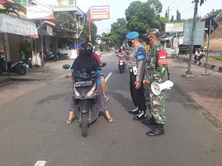 TNI POLRI Laksanakan Operasi Yustisi Jalur Lintas Kabupaten