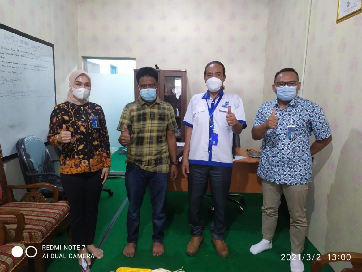 Kerjasama antara BNI KCU TJK dengan BUMD Pesawaran.