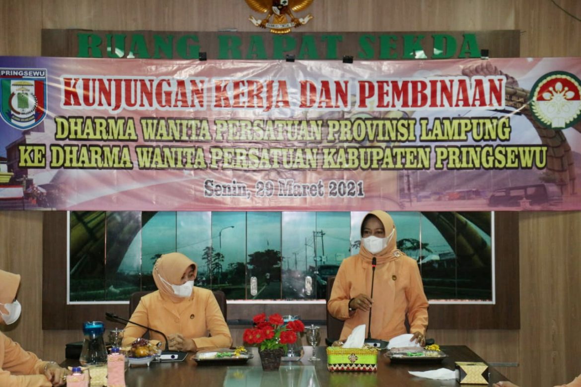 DWP Provinsi Lampung Lakukan Kunjungan Kerja ke DWP Kabupaten Pringsewu