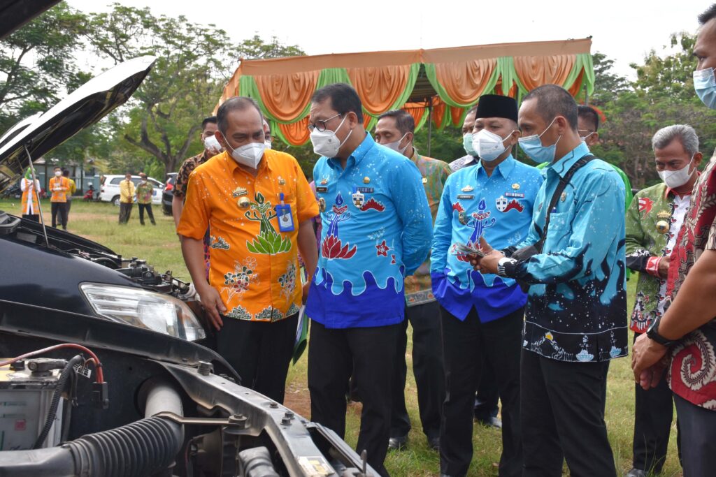 Walikota Dan Wakil Walikota Metro Mengecek Kendaraan Dinas Operasional