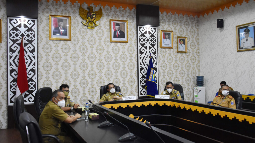 Walikota Metro Menghadiri Penyerahan LHP Unaudited BPK-RI Secara Virtual