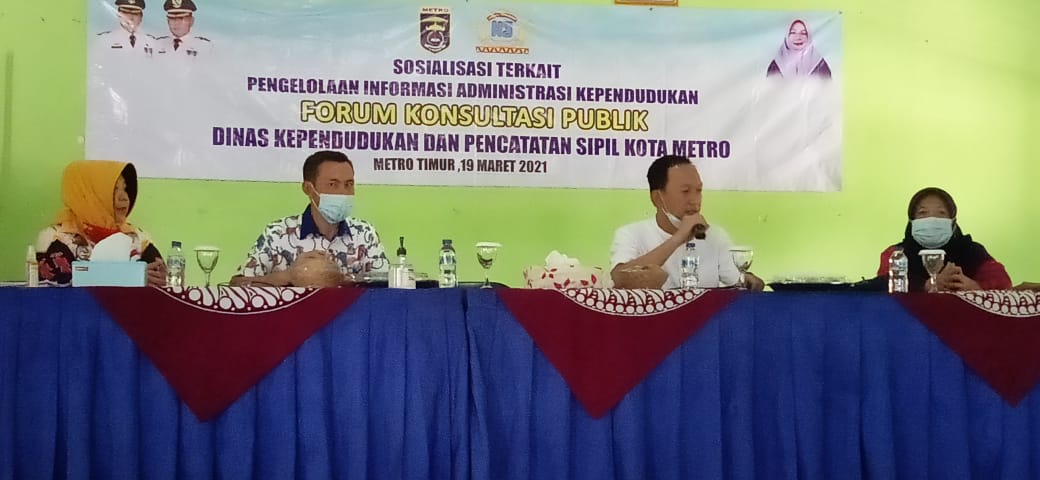 Forum Konsultasi Publik Dukcapil kota Metro dan Komisi I DPRD Kota Metro