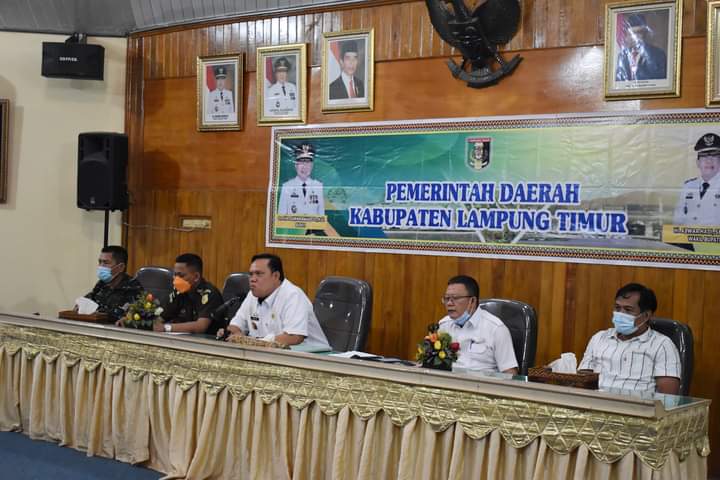 Wabup Lamtim Azwar Hadi Pimpin Rapat Pembahsan Permasalahan Tanah Sengketa Eks Laskar Rakyat Pejuang 45 dan PT. Mitsugoro