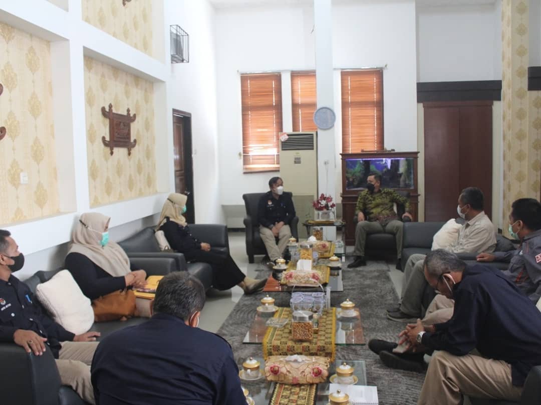 AUDIENSI DENGAN KPU KOTA METRO TERKAIT LAPORAN DAN EVALUASI PASCA PEMILU 2021