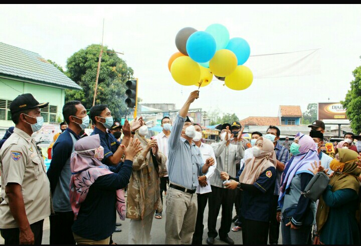 Peresmian Pasar Takjil, Wahdi Ajak Pemuda Metro Menuju Zona Kuning