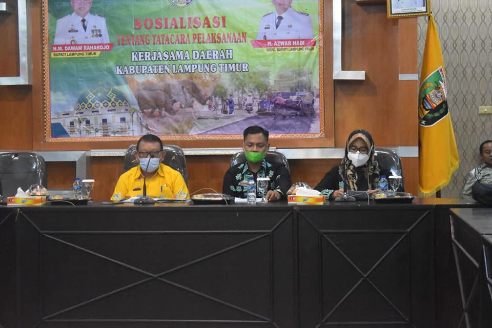 Pemkab Lamtim Gelar Sosialisasi Tentang Tata Cara Kerja Sama Daerah Kab Lamtim