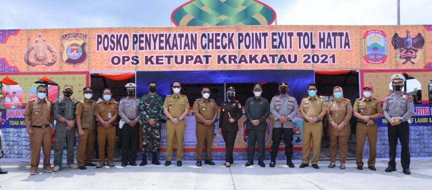 Nanang Ermanto Tinjau Persiapan Cek Point Pos Pantau Arus Mudik Lebaran di Wilayah Lampung Selatan