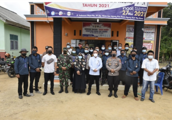 Bupati Adipati Tinjau Persiapan Pilkakam di Kecamatan Way Tuba, Bumi Agung dan Buay Bahuga