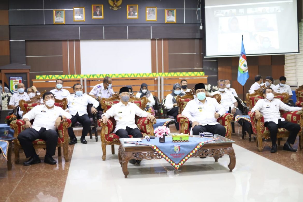 Pemkab Pringsewu Ikuti Sosialisasi dan Petunjuk Teknis Pelaksanaan e-SPI