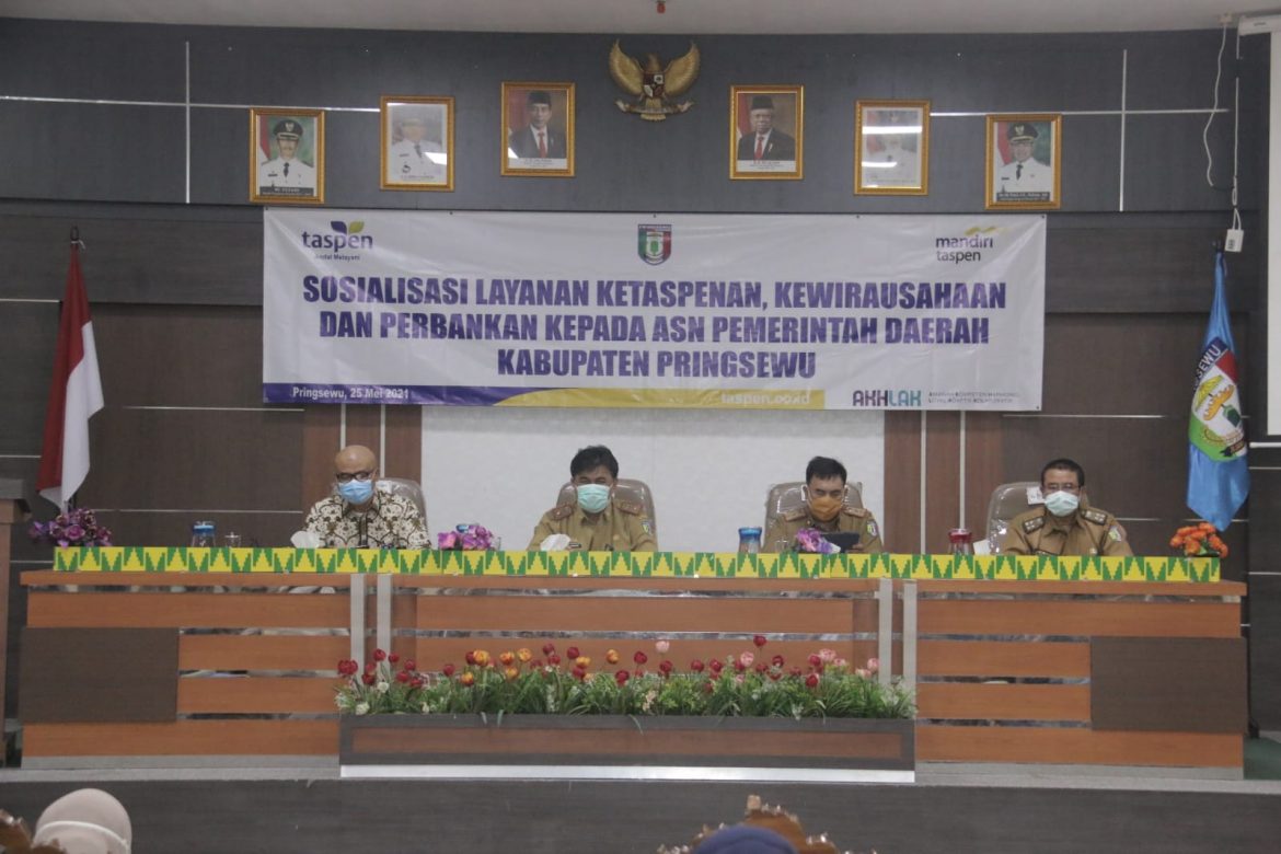 SOSIALISASI LAYANAN KETASPENAN, KEWIRAUSAHAAN DAN PERBANKAN KEPADA ASN PEMDA KABUPATEN PRINGSEWU