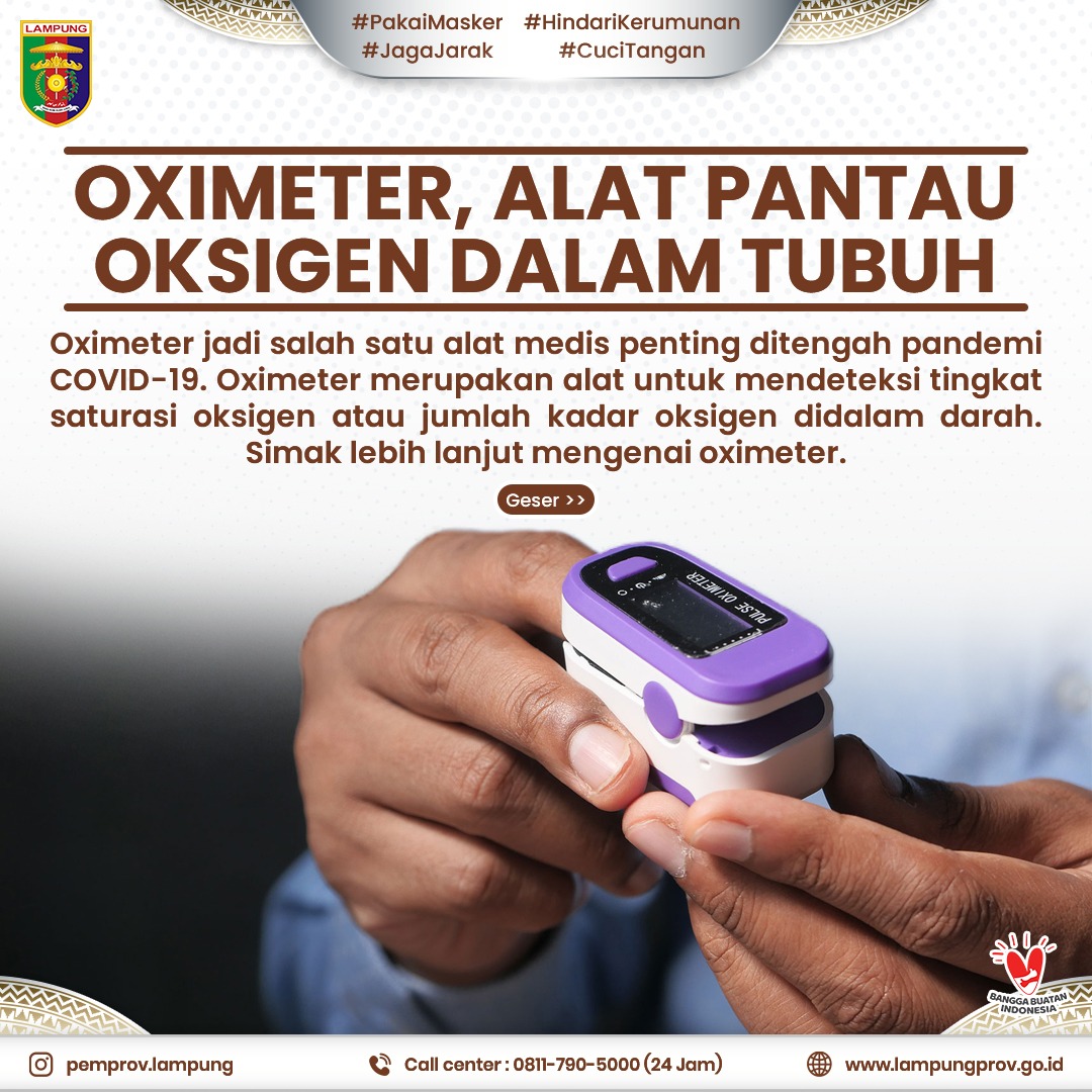 Oximeter, Alat Pantau Oxigen Dalam Tubuh