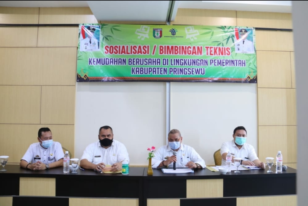 Asisten Ekbang Menjadi Narasumber Pada Sosialisasi / Bimtek Kemudahan Berusaha