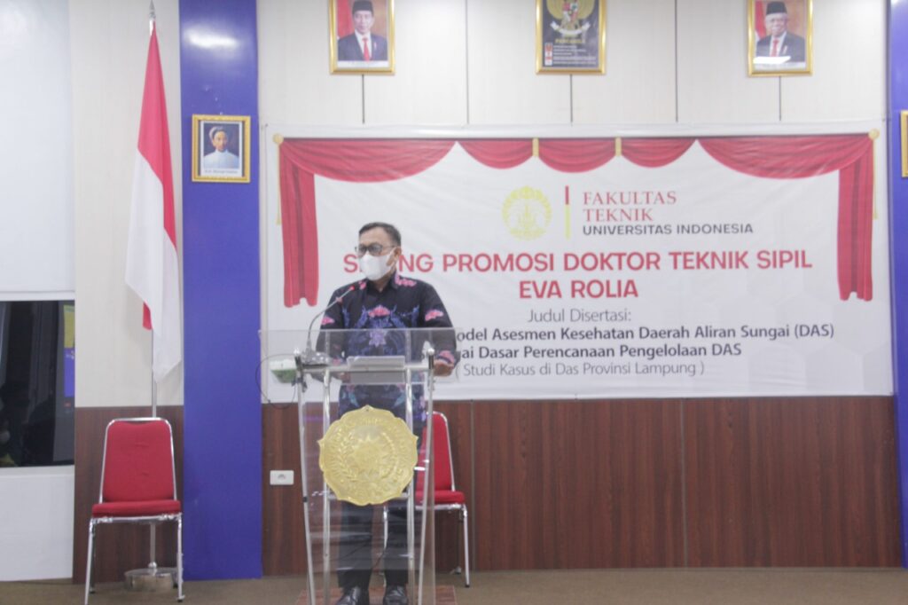 Wakil Walikota Metro Hadiri Sidang Promosi Doktor Teknik Sipil