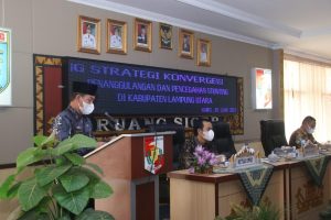 Bupati Lampura Hadiri acara Rembuk Stunting Kab.Lampung Utara Tahun 2021