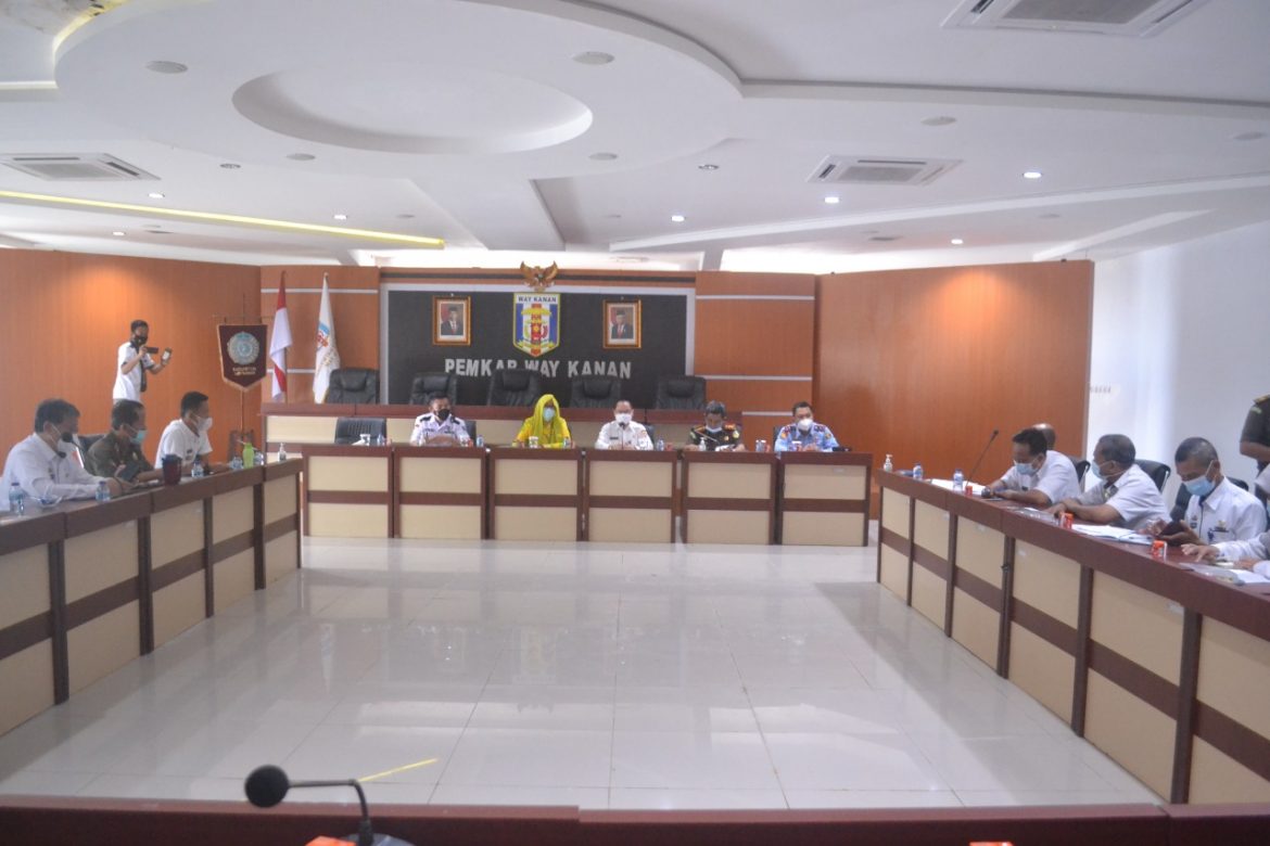 Sekda Saipul Lakukan Rakor Tim Terpadu P4GN Kabupaten Way Kanan