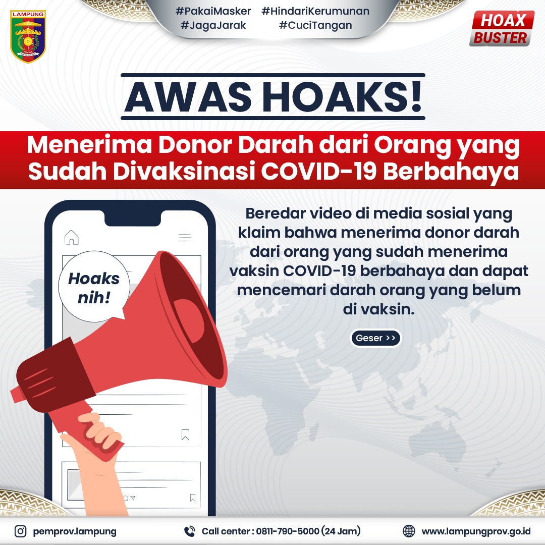 Awas Hoaks! Donor Darah dari Orang yang Sudah Menerima Vaksin COVID-19 Berbahaya
