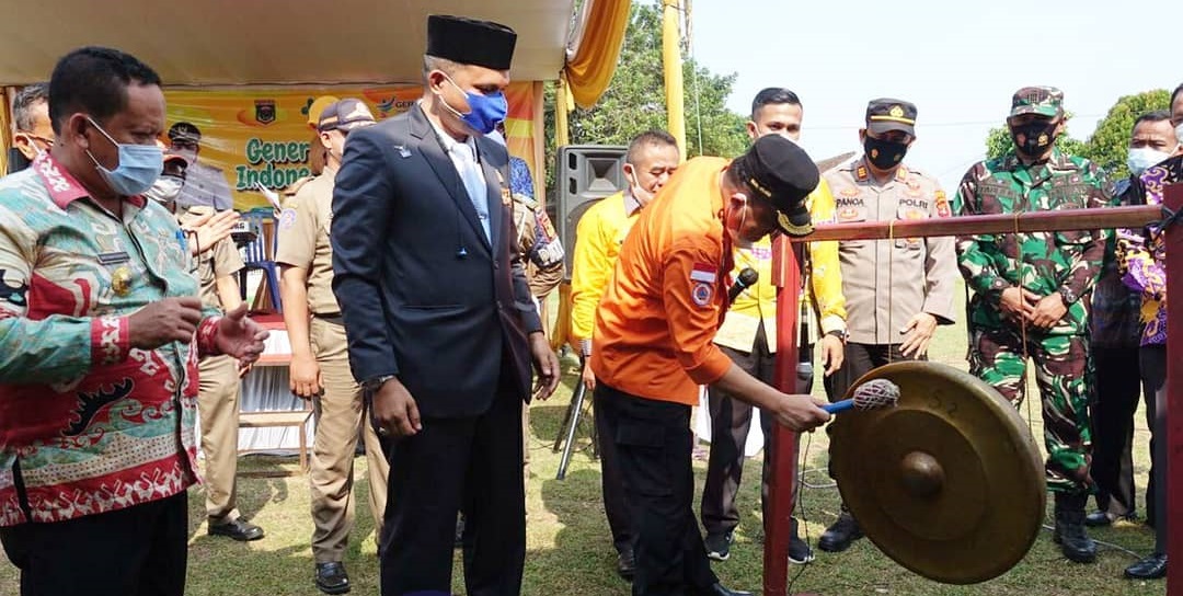 Bupati Lampung Tengah Musa Ahmad Launching Program “Bunga Kampung” di Kecamatan Trimujo