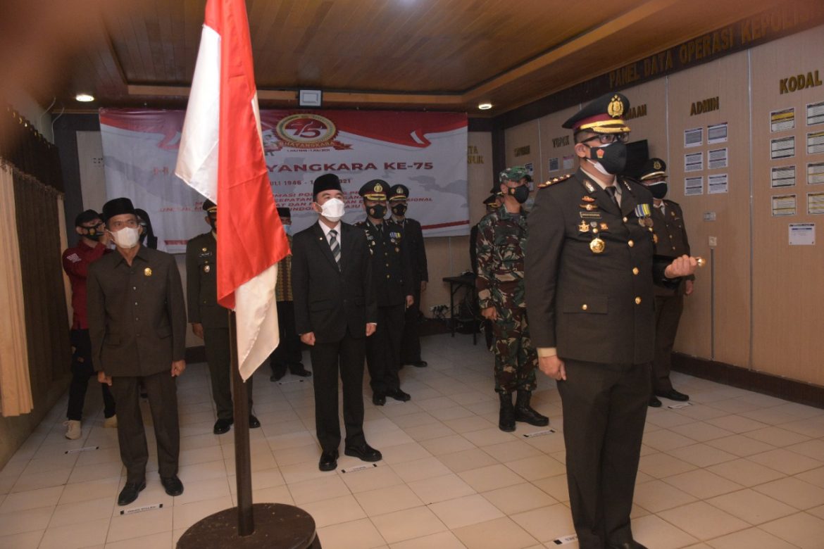 Bupati Adipati Mengikuti Upacara Peringatan Hari Bhayangkara Ke 75