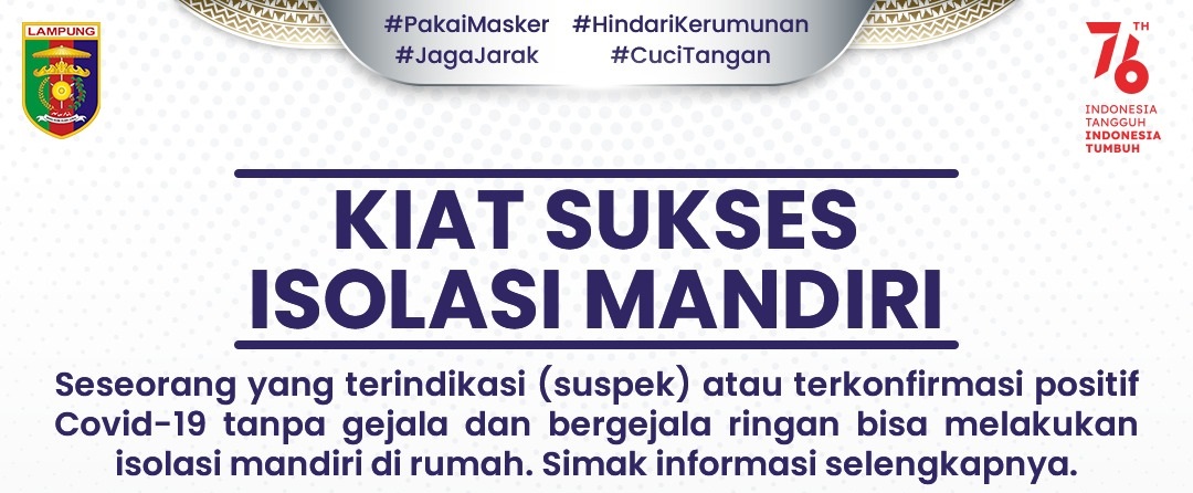 Kiat Sukses Isolasi Mandiri