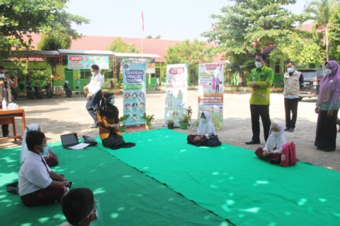 Walikota Metro Meninjau Simulasi PTM di Sejumlah Sekolah di Kota Metro