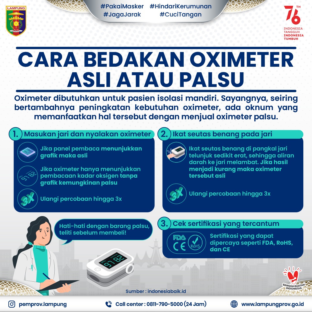 Cara Bedakan Oxymeter Asli atau Palsu