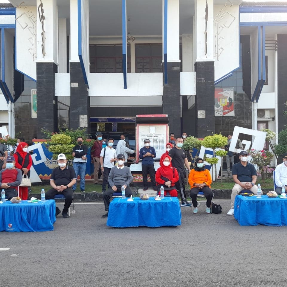 Bupati Lampung Utara H. Budi Utomo, S.E., M.M Pada Peringatan Hari Olahraga Nasional ke-38 Membentuk Atlet-atlet Berprestasi