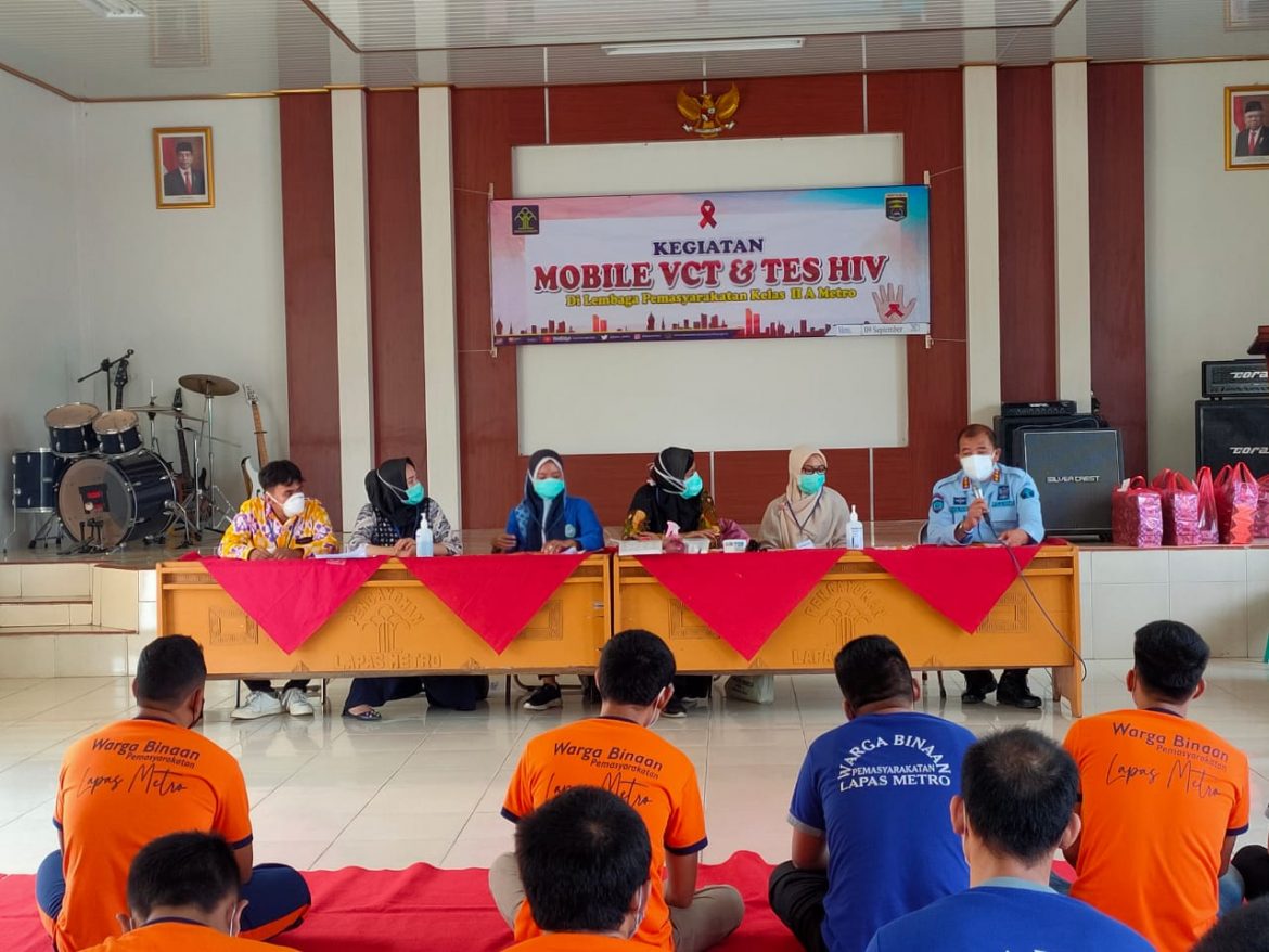 Lapas Kelas IIA Metro Gelar Kegiatan Tanggap HIV/AIDS