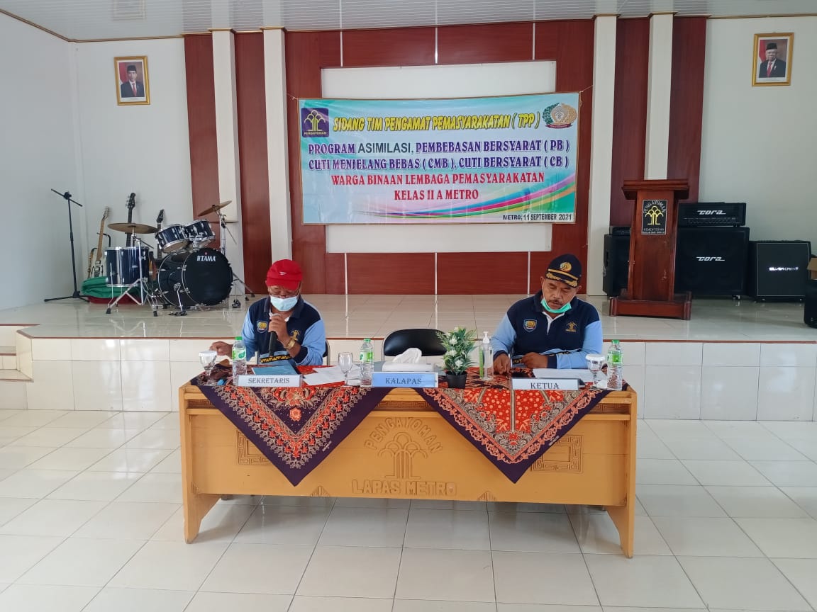 Lapas Kelas IIA Metro  Gelar Kegiatan Sidang TPP