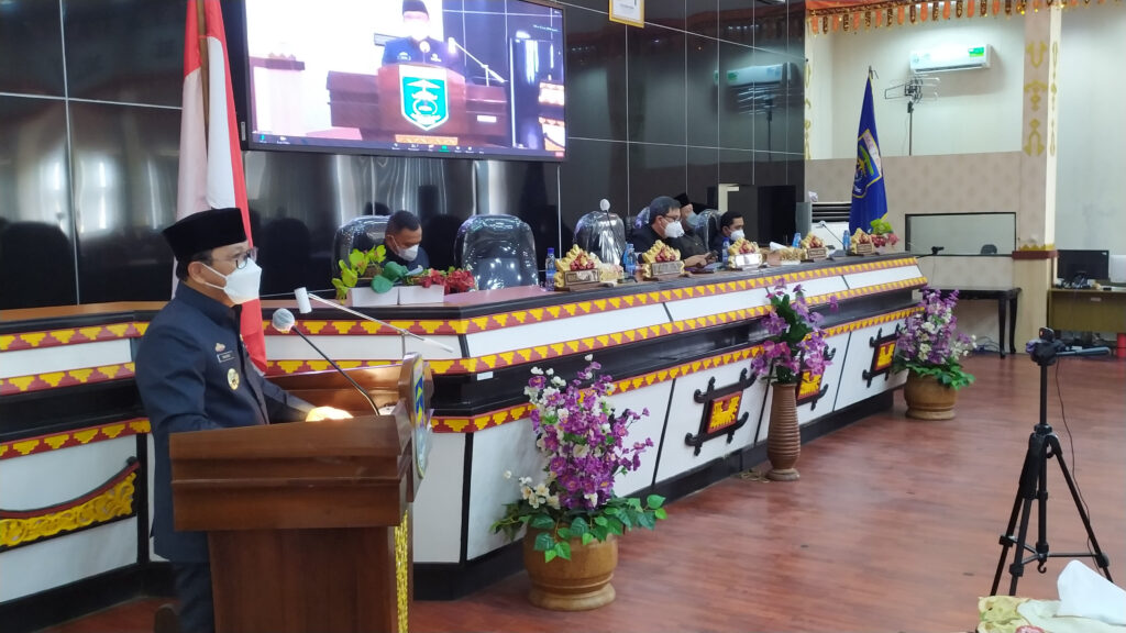 Rapat Paripurna Penyampaian Raperda Kota Metro Tentang Perubahan APBD TA 2021 dan Raperda Kota Metro Tentang Pelestarian Cagar Budaya
