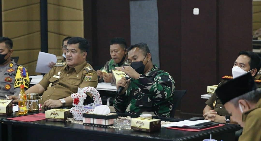 Rapat Evaluasi Pelaksanaan vaksinasi Di Lampung Tengah