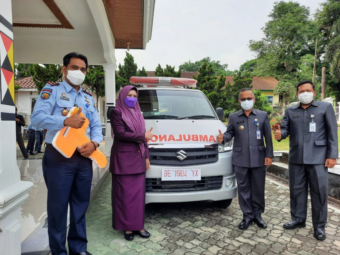 USAI GELAR APEL DEKLARASI ZERO HALINAR LAPAS KOTAAGUNG DAPATKAN HIBAH AMBULANS