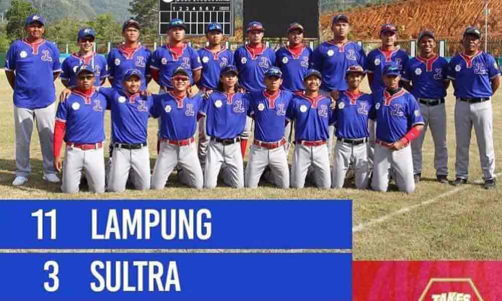 Tim Softball Lampung Menang Tekuk Juara Bertahan
