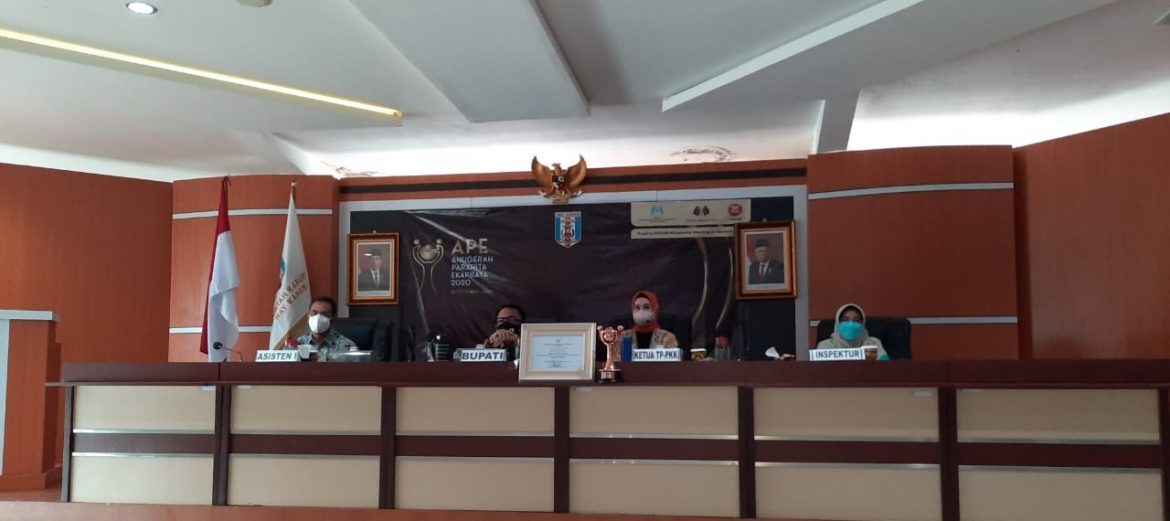 Kabupaten Way Kanan Raih Penghargaan Anugera Parahita Ekapraya APE Tahun 2020