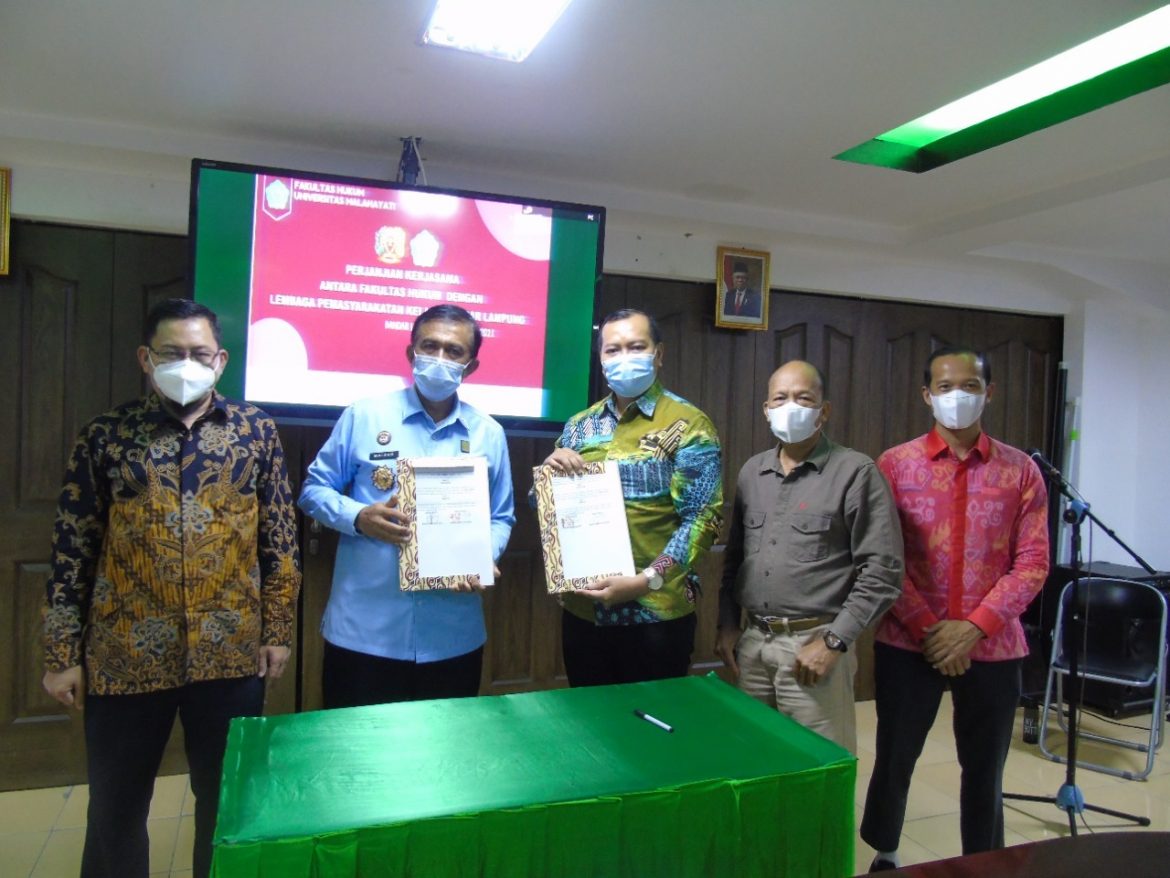 Penandatanganan Perjanjian Kerjasama Antara Fakultas Hukum Universitas Malahayati Dengan Lapas Kelas I Bandar Lampung