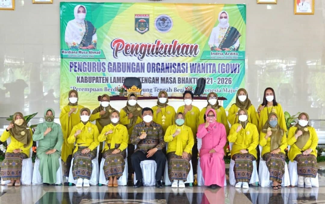 Pengukuhan Gabungan Organisasi Wanita (GOW) Kabupaten Lampung Tengah