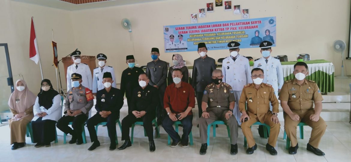 Serah Terima Jabatan (Sertijab) Di Aula Kecamatan Metro Timur