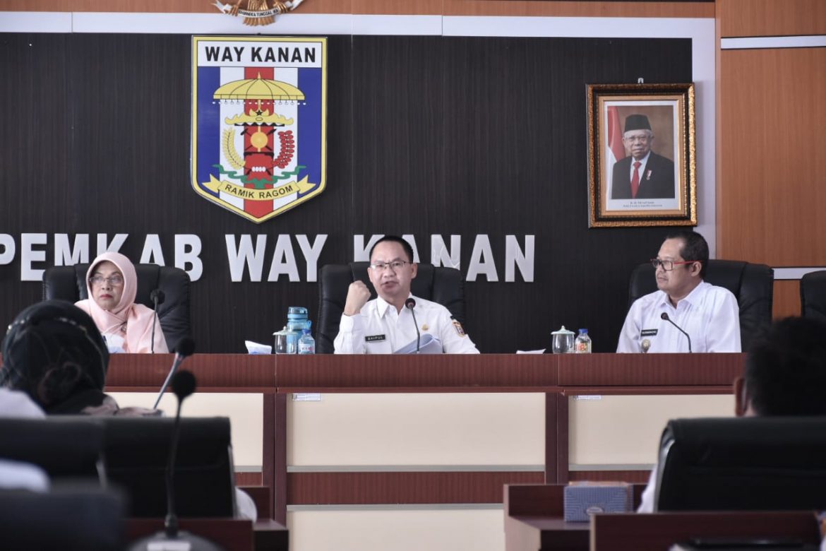 Sekda Saipul Pimpin Rapat Pembahasan Progres Elektronik Transaksi Pemda Tahun 2021