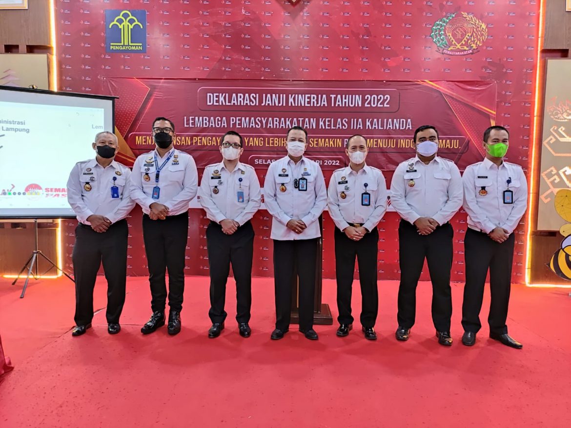 Deklarasi Janji Kinerja, Kadivmin: Lapas Kalianda Berjanji Memberikan Yang Terbaik