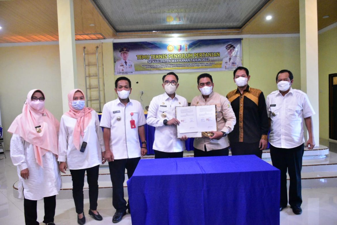 Bupati Adipati Buka Acara Temu Teknis Penyuluh Pertanian Kabupaten Way Kanan