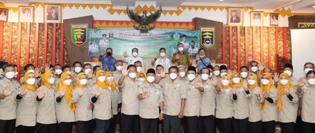 Pengukuhan Kepengurus KTNA Kota Metro Masa Bakti 2021-2026