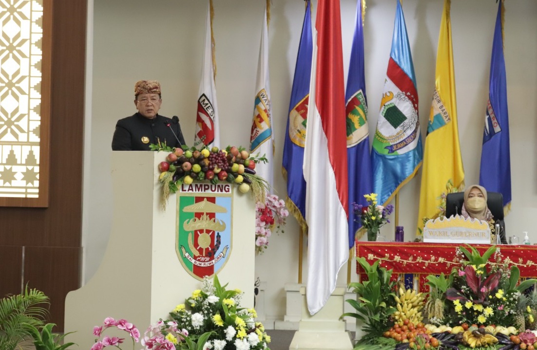 Peringatan Hari Jadi ke-58 Provinsi Lampung, Gubernur Arinal Djunaidi Hadiri Rapat Paripurna Istimewa DPRD Provinsi Lampung