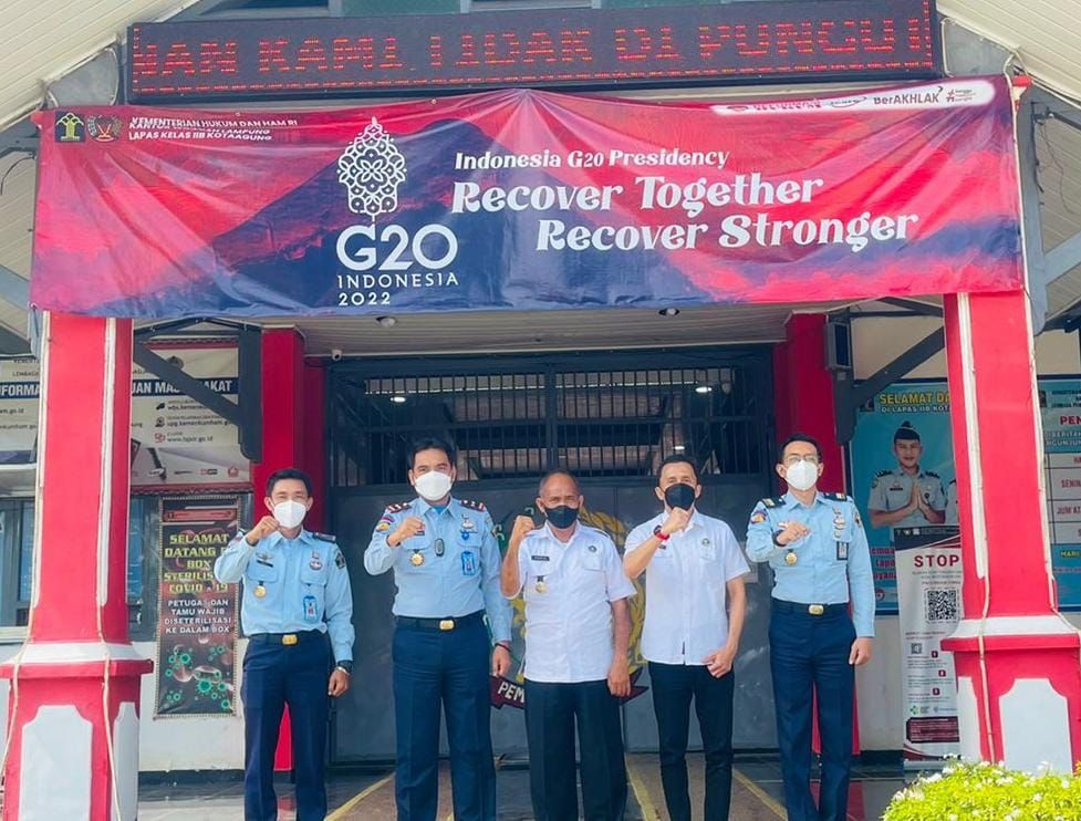 Lapas Kelas IIB Kotaagung Terima Kunjungan Ka. BNNK Kabupaten Tanggamus.