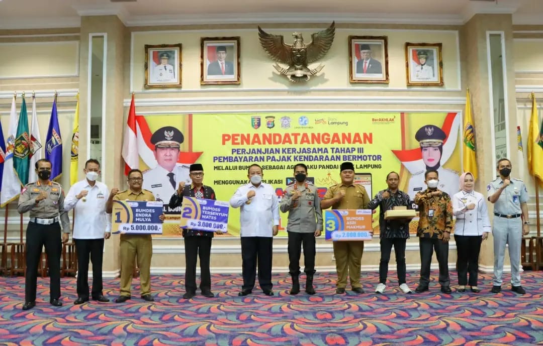 BUMDes Desa Taman Endra dan Taman Asri Juara 1 Dan 3 Dalam Program E-Samdes, Menuju Taat Pajak Demi Pembangunan Lampung Timur.