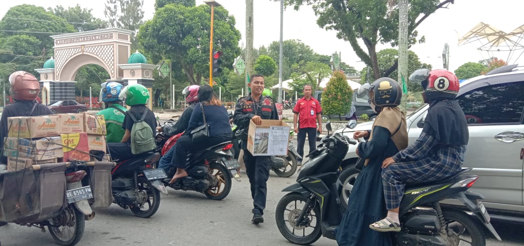 DPC Ormas Bidik Kota Metro Lakukan Giat Penggalangan Dana Untuk Penderita Kanker Serviks