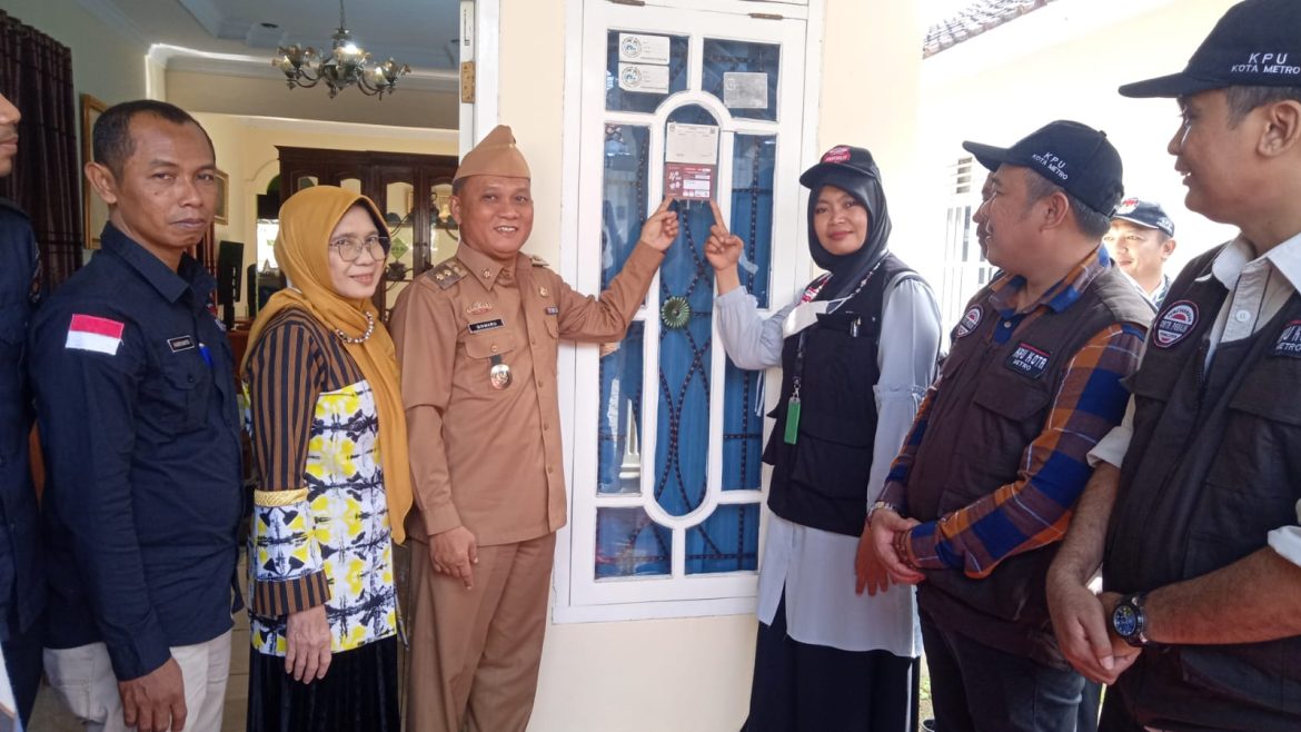 Wakil Wali Kota Metro Di Coklit Dalam Rangka Pemilu Tahun 2024