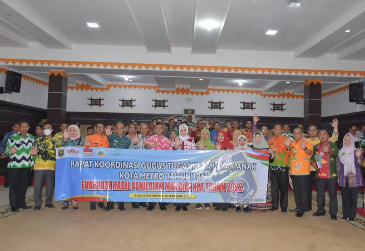 Rakor Pemerintah Kota Metro Bulan Febuari Guna Dukung Kota Layak Anak