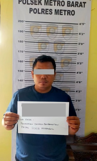Polsek Metro Barat Tangkap Pelaku Pencurian Beras Di Gudang Bulog Ganjar Agung