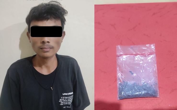 Seorang Pemuda Di Gelandang Ke Polres Metro Karena Kedapatan Bawa Sinte